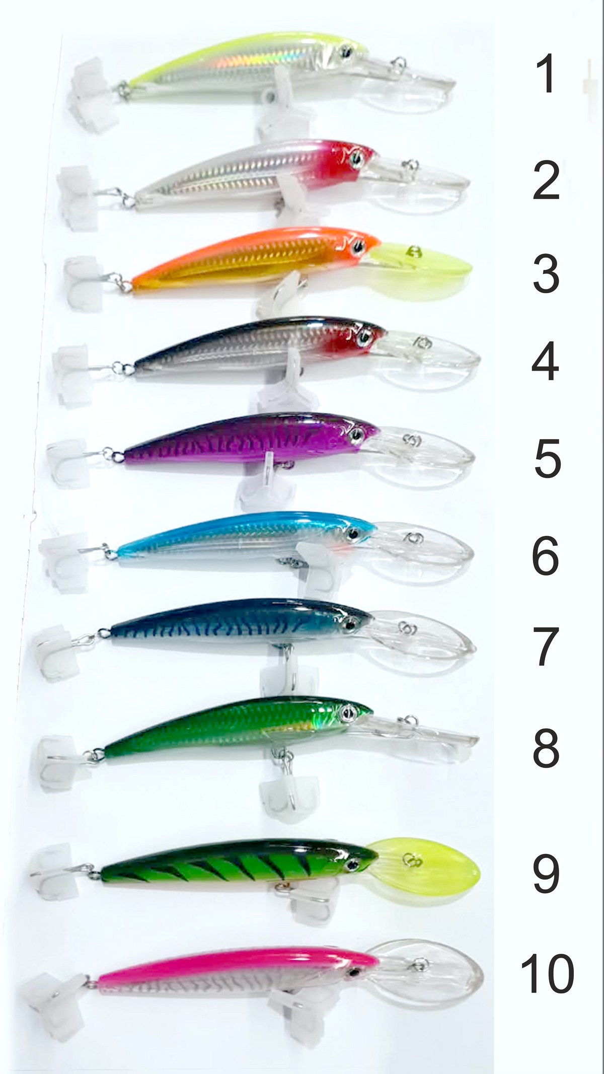 AquaPro - Deep Diving Minnow Trolling Lures (10 Colours)