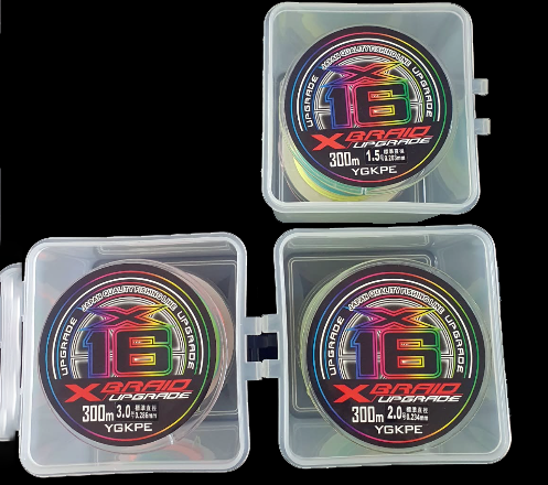 YGK X-Braid Upgrade X16 series (Size: 0.203, 0.234, 0.286 mm)