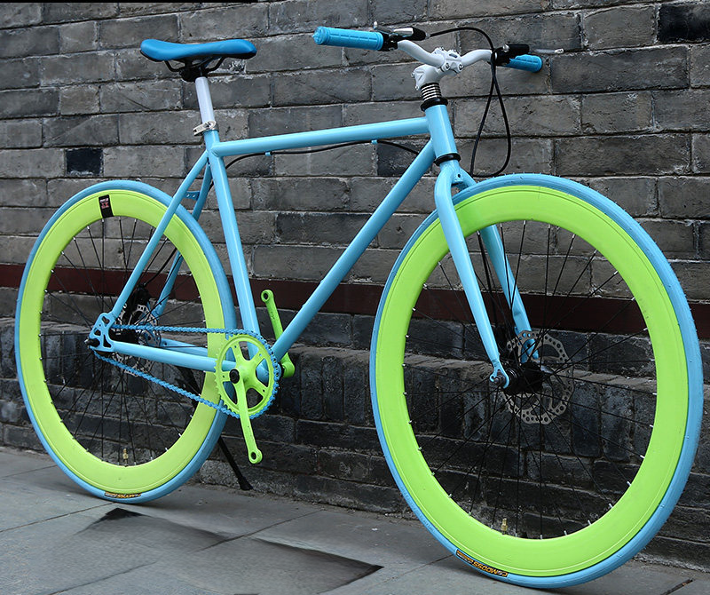 Road Bike Single Speed 700C bicycles, With 40mm Rim Set