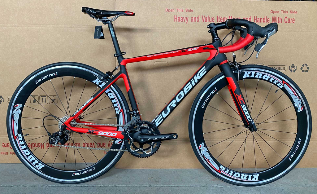 Eurobike XC9000, CARBON FIBER FRAME AND FORK, WEIHT <10KG