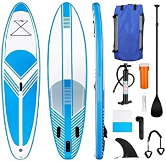 Stand Up Paddle Board Inflatable, 320 x 76 x 15 cm up to 130 kg, with extensive accessories