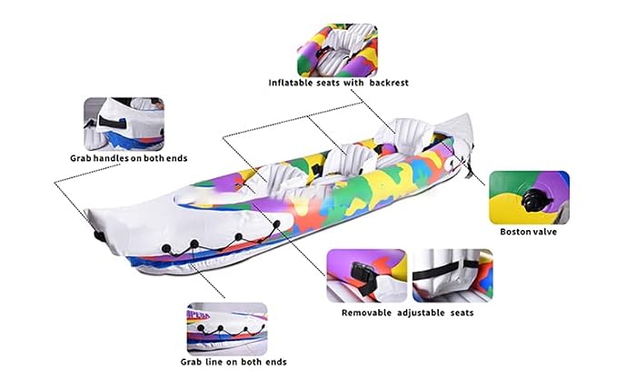 3 Person Durable Inflatable Fishing Kayak