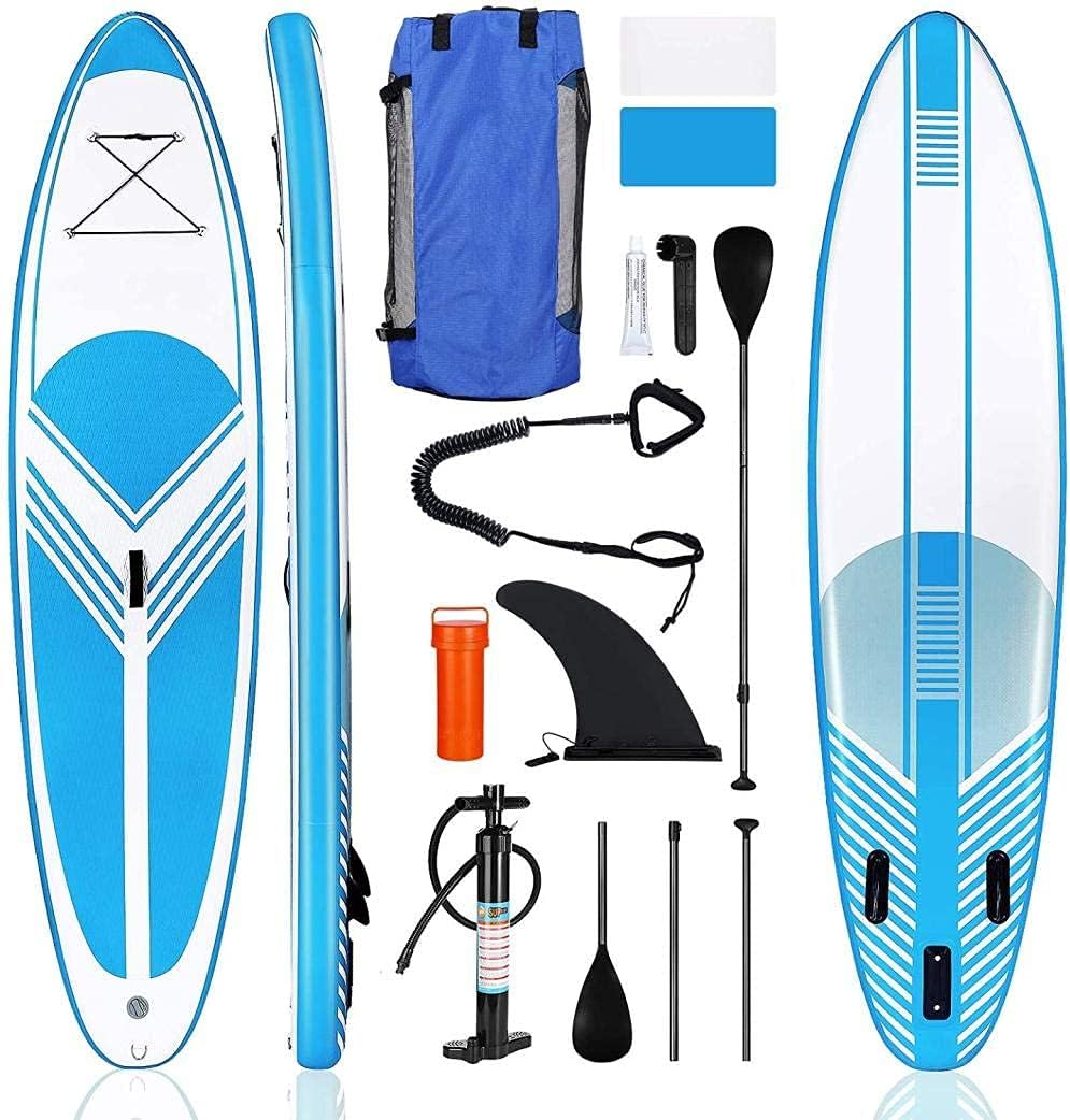 Stand Up Paddle Board Inflatable, 320 x 76 x 15 cm up to 130 kg, with extensive accessories