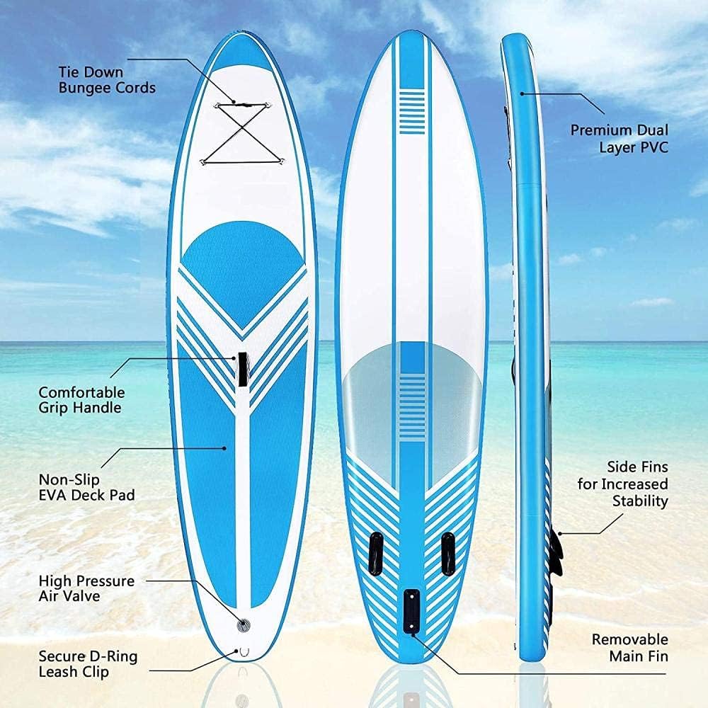 Stand Up Paddle Board Inflatable, 320 x 76 x 15 cm up to 130 kg, with extensive accessories