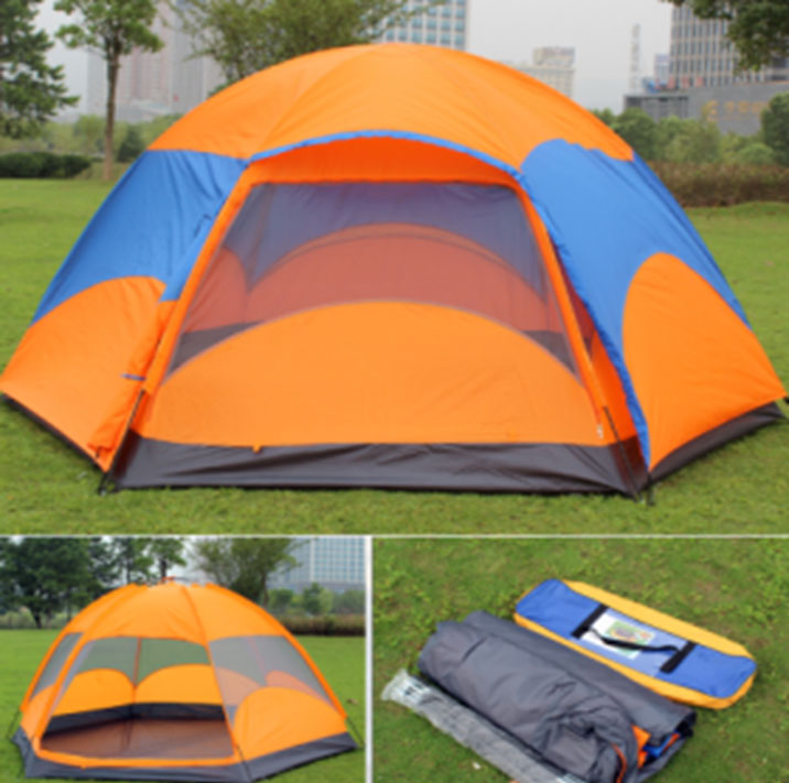 Waterproof Camping Tent 240x240x130cm(3000mm Rating, Orange)