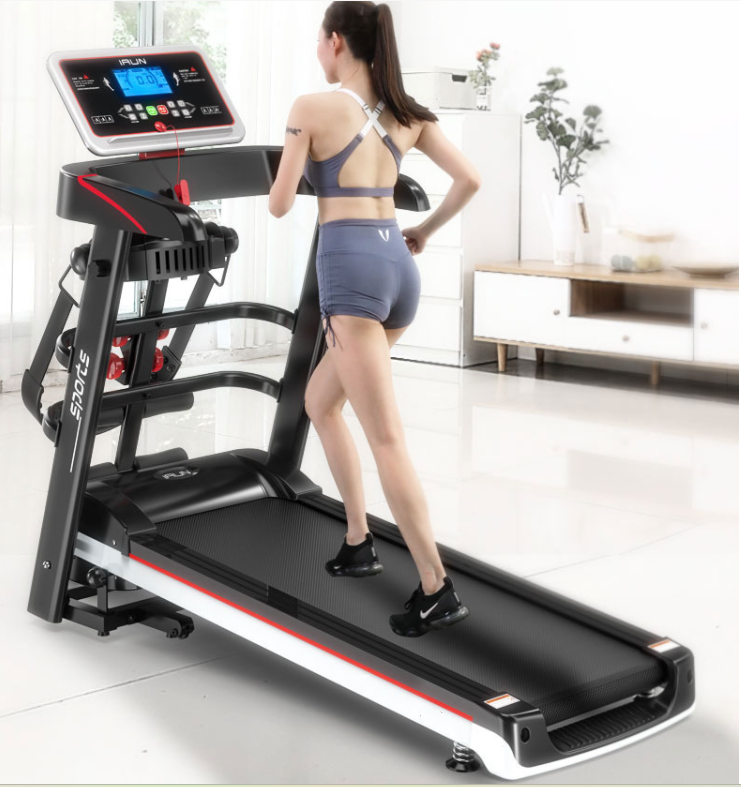 Foldable Treadmill with Massager &amp; Sit-Up Bench  2.5HP