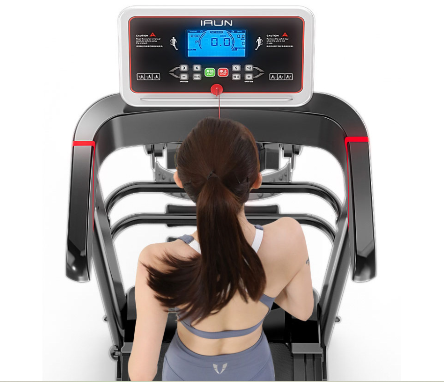 Foldable Treadmill with Massager &amp; Sit-Up Bench  2.5HP