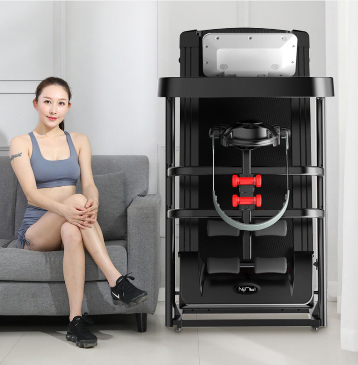 Foldable Treadmill with Massager &amp; Sit-Up Bench  2.5HP
