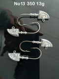 Fish-head style jig head 13 grams (Pack of 5)