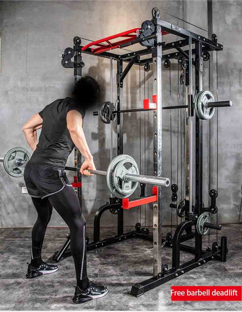All-in-One Commercial Smith Machine & Functional Trainer (with 100KG Weight Set)