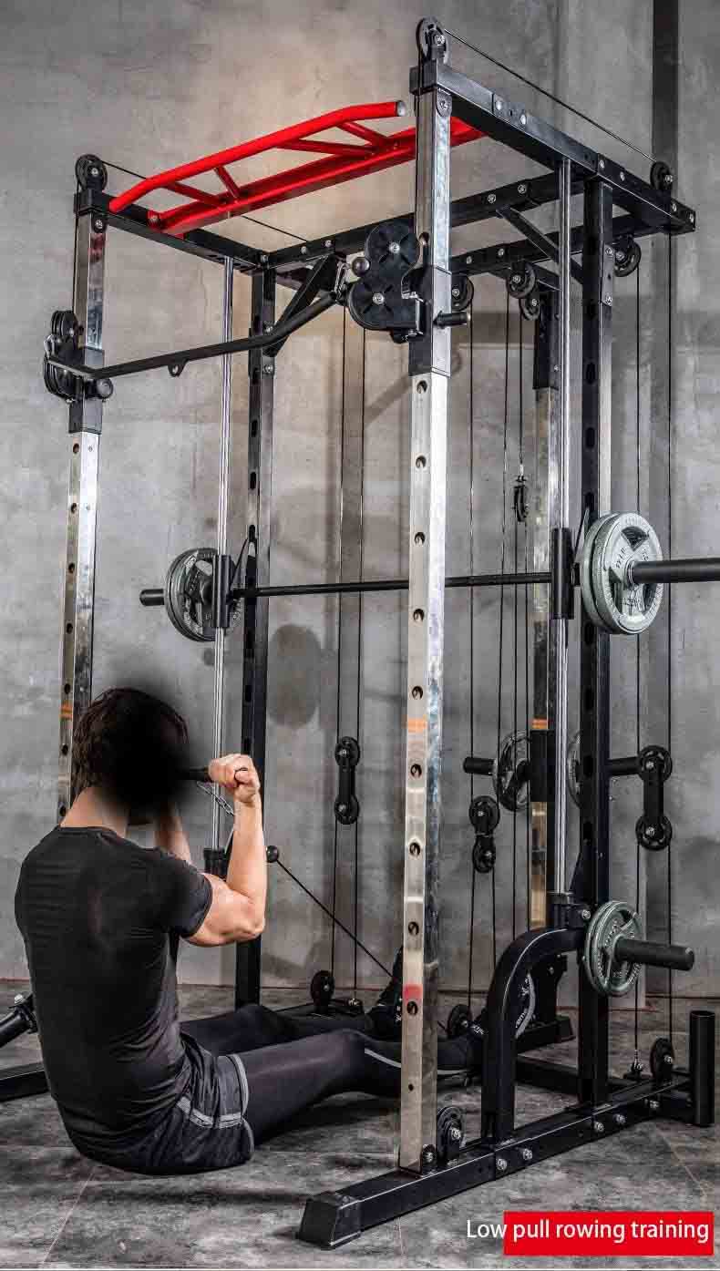 All-in-One Commercial Smith Machine & Functional Trainer (with 100KG Weight Set)