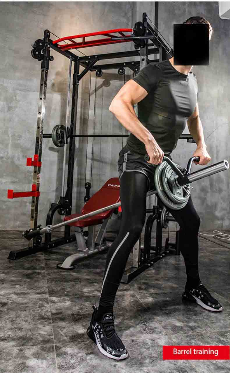 All-in-One Commercial Smith Machine & Functional Trainer (with 100KG Weight Set)